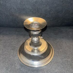 Classic Silver Tone Candlestick Holder
